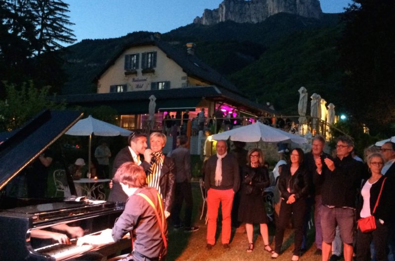 Concert piano à la Villa des Fleurs à Talloires.