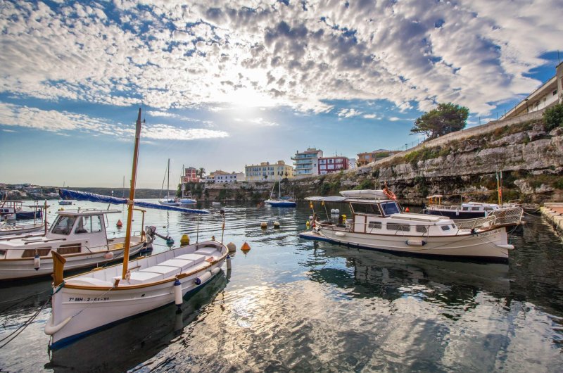 Port de pêche à Minorque.