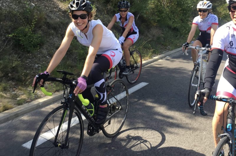 Les cyclistes du Challenge Cœur Vanessa.